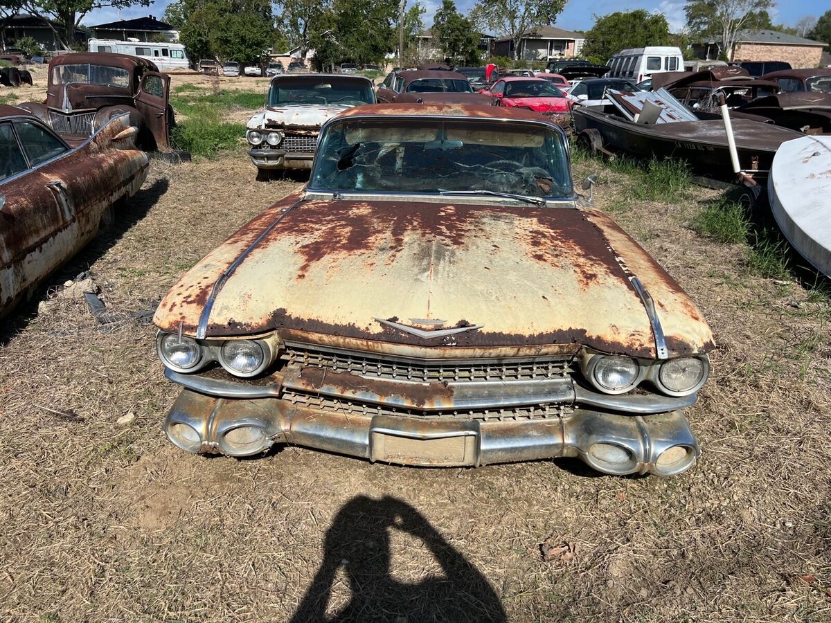 1959 cadillac 62 coupe yellow rwd automatic