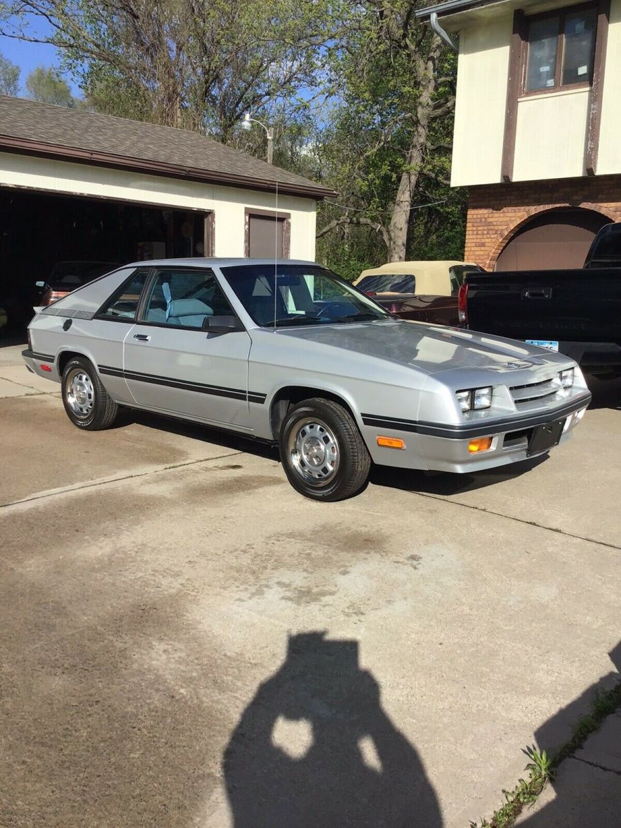1986 dodge omni hatchback grey fwd automatic charger