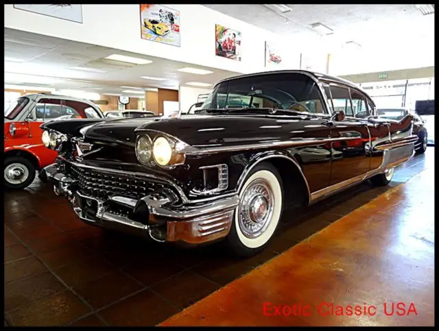 1958 cadillac fleetwood sixty special black - gray