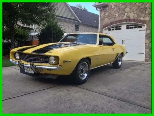 1969 camaro z28 ss clone classic v8 gasoline m20 4-speed manual rwd n carolina