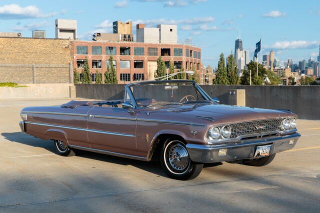 1963 1/2 ford galaxie 500 xl convertible pink champagne