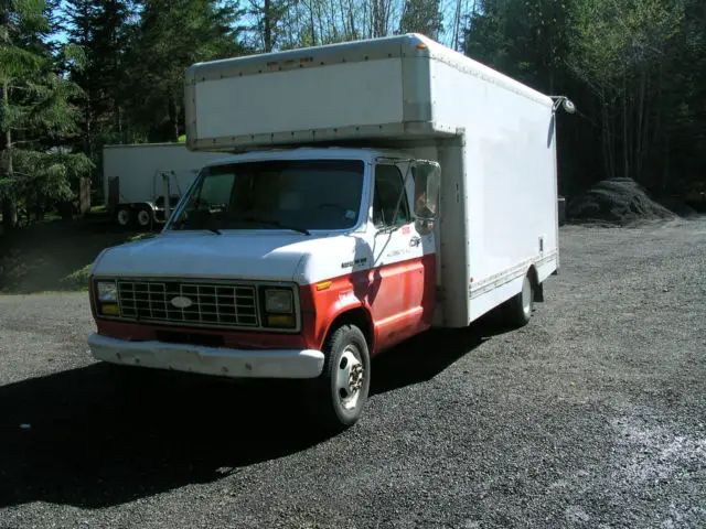 1989 ford e350 econoline box truck delivery van ex uhaul 7.3 diesel automatic