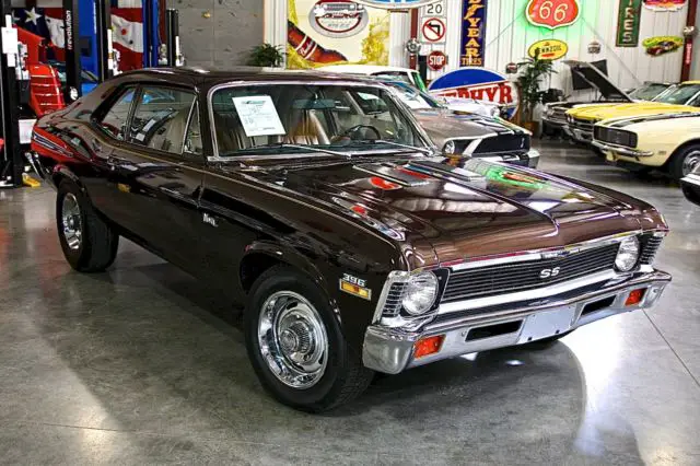 1972 chevrolet nova, one owner, true k code ss,rebuilt 396,all original interior