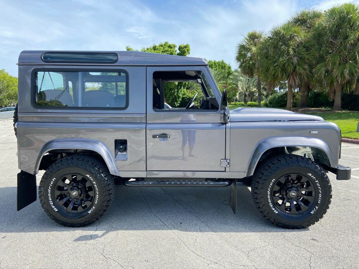 wow beautifully restored original sunroof gray 93 land rover defender 90 200tdi