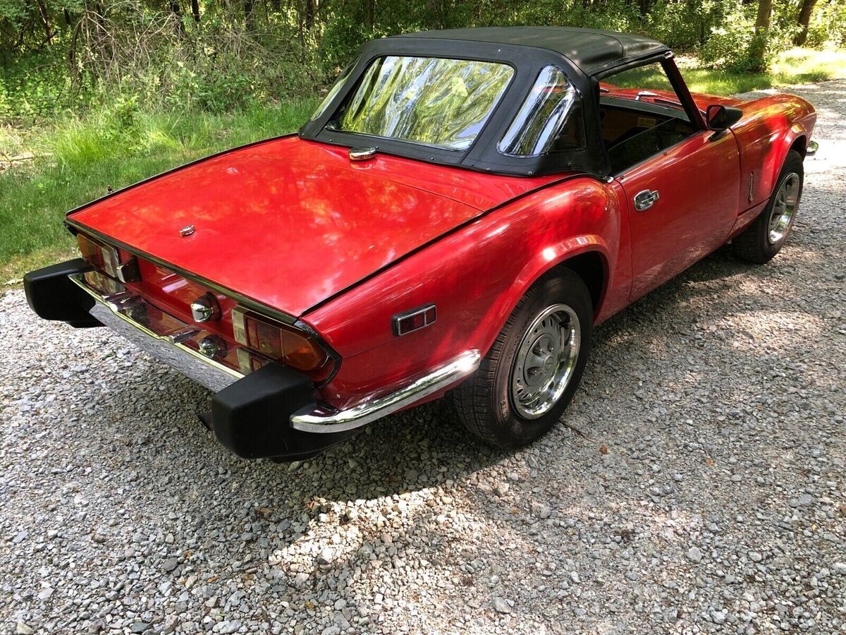 1975 triumph spitfire convertible red solid car 4 speed manual 2 door