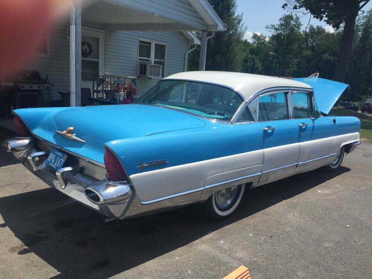1956 lincoln premiere sedan blue rwd automatic