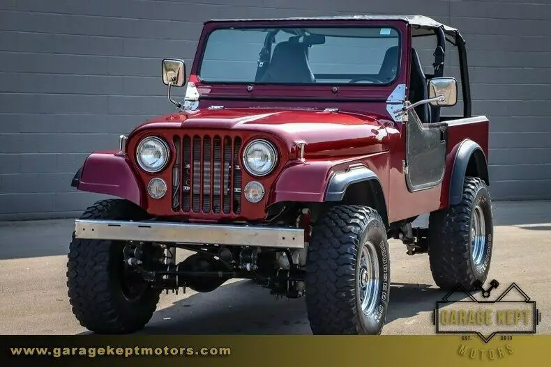 1977 jeep cj-7 maroon jeep 5.0l v8 26401 miles
