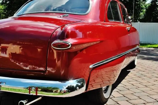 1950 ford custom coupe 3 speed, flat head v8, search lights, fender skirts