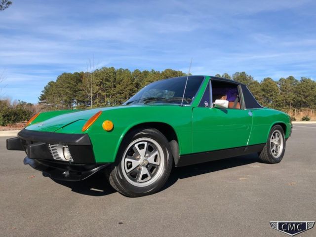 1974 porsche 914 2.0 targa a/c 5-speed green tan california car garaged rare