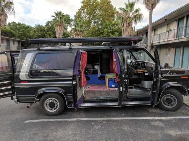 1986 converted van with solar panel, thule bike rack, and more!