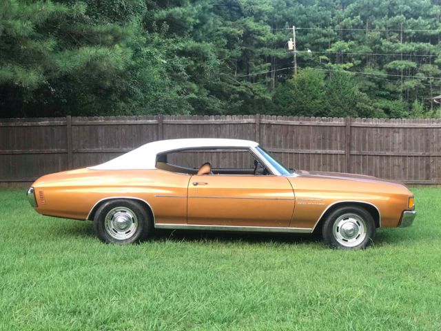 1972 350 malibu chevelle 350/300 hp original paint, highest perf 350, survivor