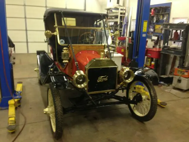 1911 ford model t black leather