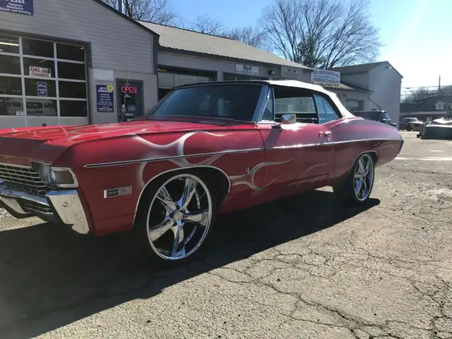 1968 chevrolet impala convertible restored few years ago old school looks great