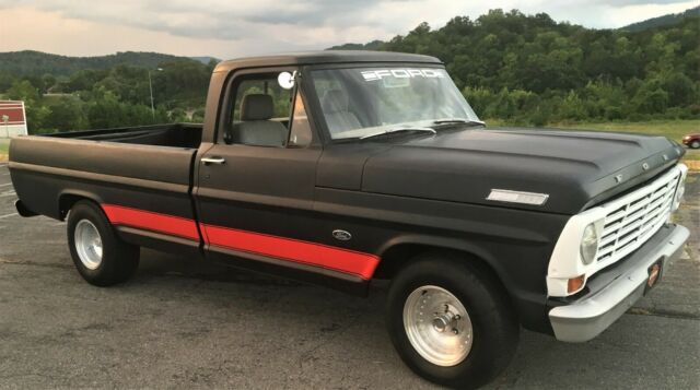 1967 ford f 100 classic muscle truck hot rod black patina paint 44 mag shifter