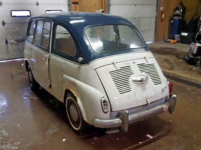 1959 fiat 600 multipla 600 multipla / clean title/ all original 0 white / blue s