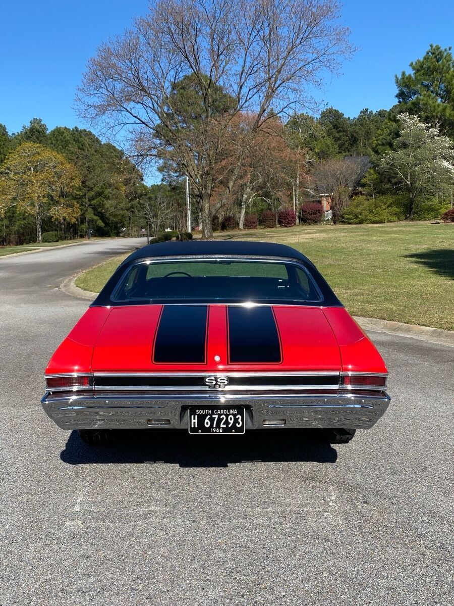 1968 chevrolet chevelle ss coupe red ss 396