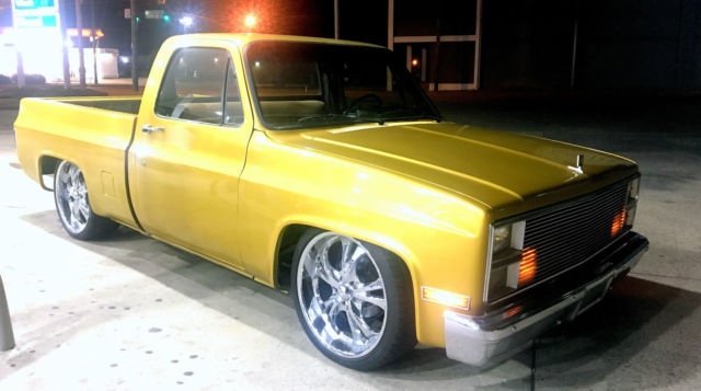 chevrolet c10 truck v8 lowered 350 a/c heat pwr windows locks 22" 1500 silverado