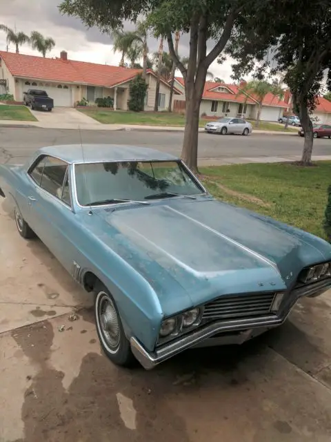classic blue 1967 buick skylark base coupe 2-door california plates 67 gm