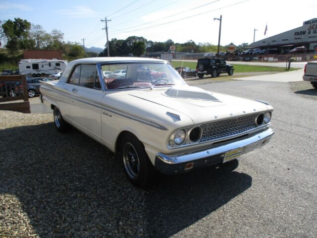 1963 ford fairlane 500 coupe 95611 miles white 410 4 speed