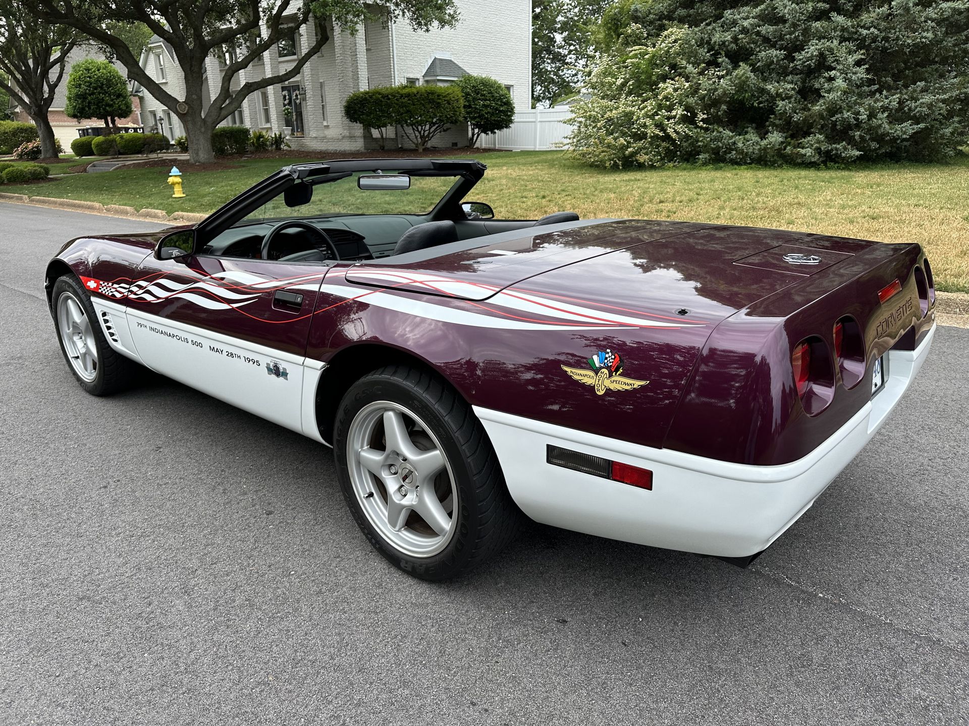 1995 chevrolet corvette convertible indy pace car replica