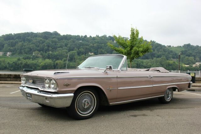 1963 ford galaxie xl 500 convertible 390 fe 4 speed 6v tripower 406 headers t10