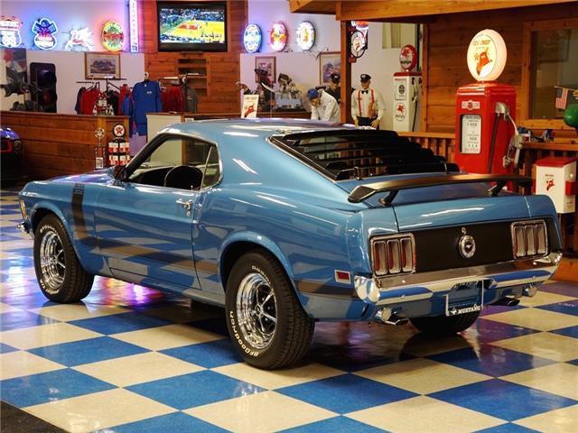 1970 ford mustang boss 302 tribute-blue/black