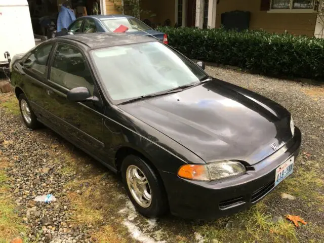 1994 black honda civic dx 2 door 5 speed stick runs great 40 mpg