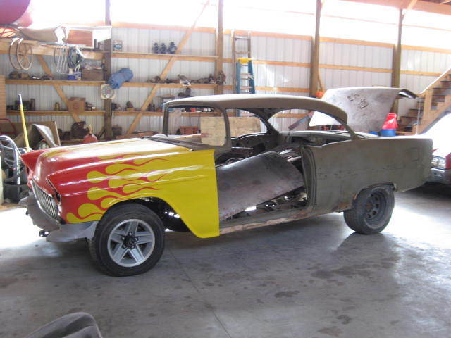 1955 chevrolet two door hardtop coupe project hard top street rat rod