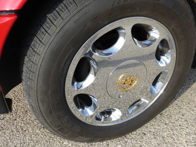 1990 cadillac allante convertible & hard top chrome wheels clean carfax