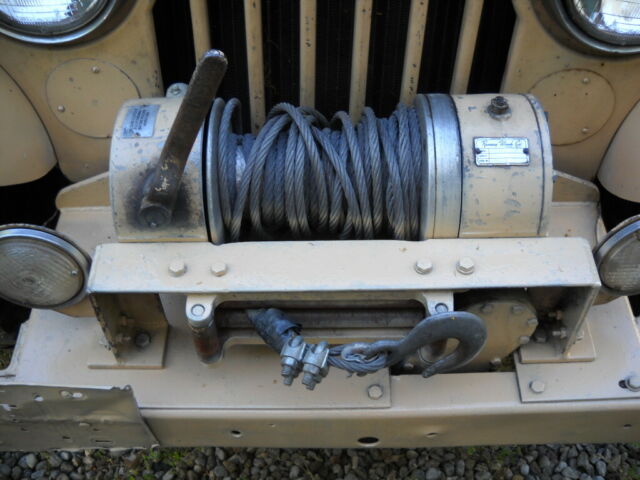 1974 jeep cj-5, 4x4, tan, fiberglass body, pto winch, repairable mechanics