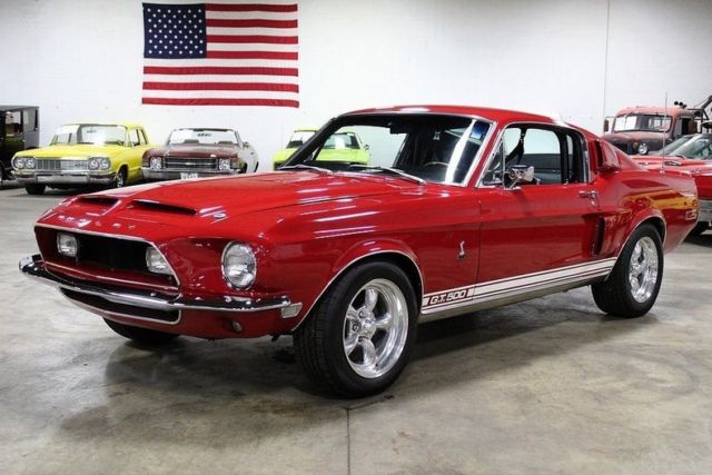 1968 ford shelby gt500 42027 miles red coupe 428 v8 4 speed manual