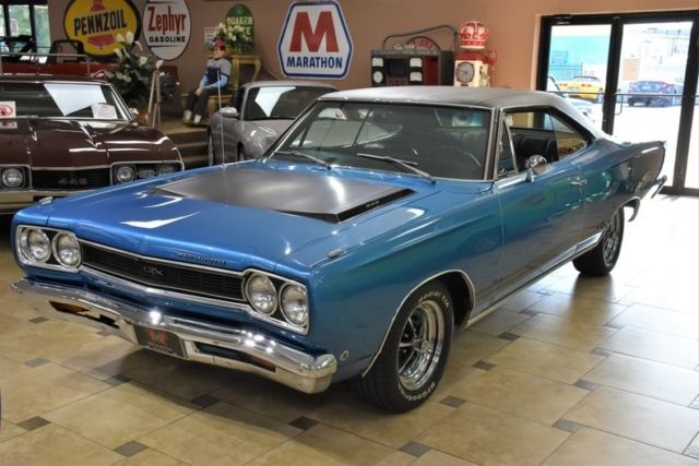 1968 plymouth gtx 0 miles bright blue metallic 440ci a727 torqueflite automati