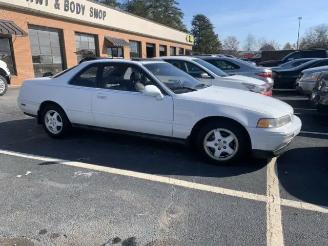 1992 acura legend coupe white fwd manual ls