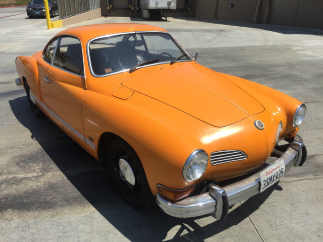 1974 vw karmann ghia~super solid original cond~zerorust~ca.car~runsgrt~noreserve