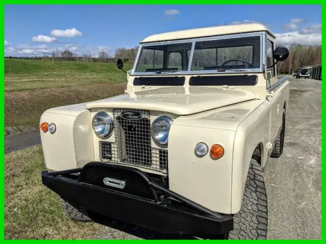 1967 land rover series 2a 2.25l 4-cyl manual 4wd truck 60,989 mi on chassis