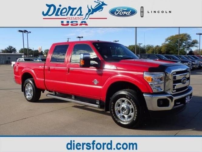 2015 ford f-250 super duty lariat 4x4 lariat 4dr crew cab 6.8 ft. sb pickup for sale in fremont, nebraska