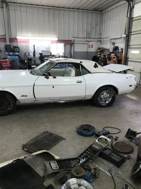 1973 ford mustang convertible triple white 351 automatic 9" rearend