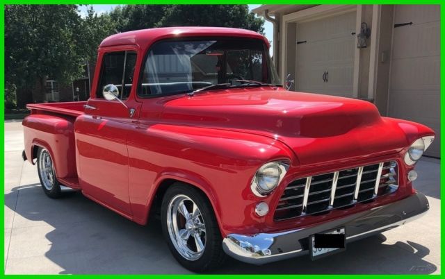 1955 chevrolet 3100 pickup truck, vintage air & heating, 10-bolt chevy, 373 gear