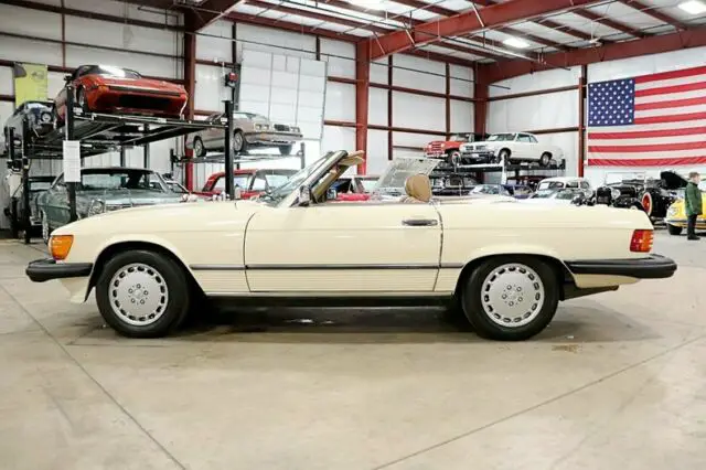 1988 mercedes-benz 560sl 108483 miles light ivory hardtop 5.6l v8 automatic