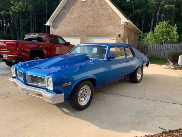 1974 pontiac ventura coupe blue rwd automatic