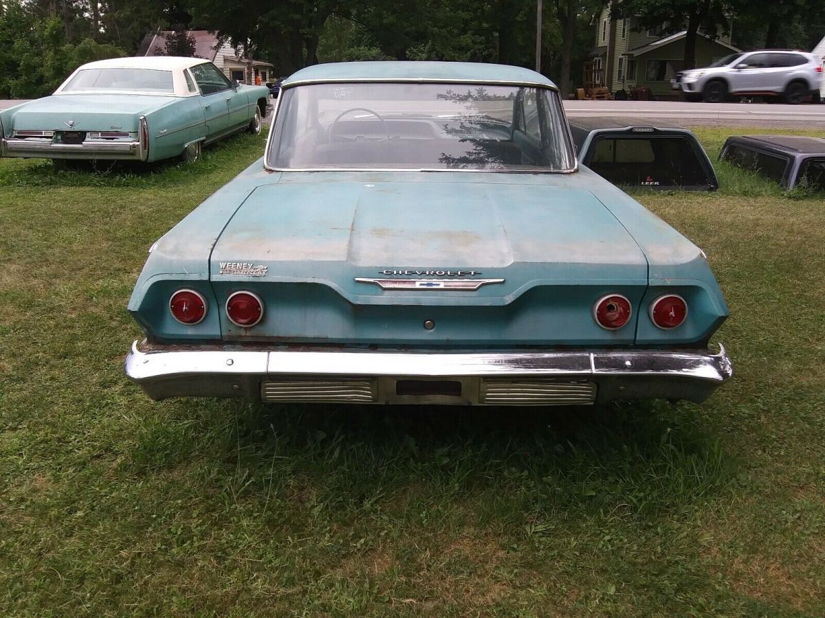 1963 chevrolet biscayne blue 2dr