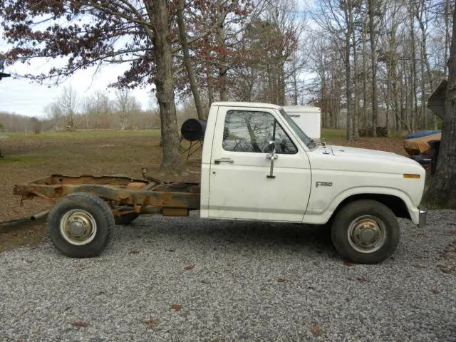 1983 ford f 250- runs and drives -needs bed- good farm or work truck -no reserve