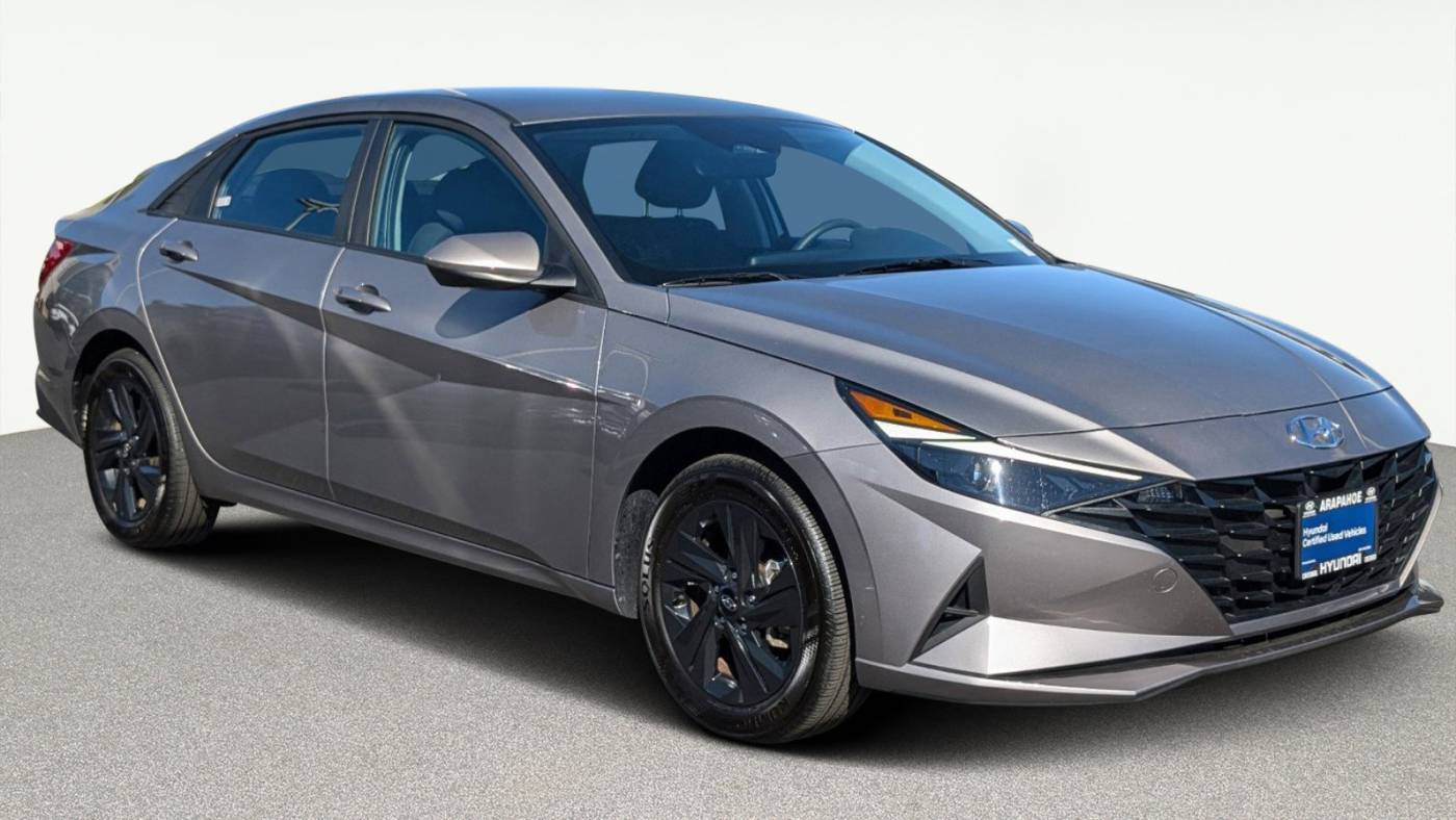 2023 hyundai elantra hybrid blue
