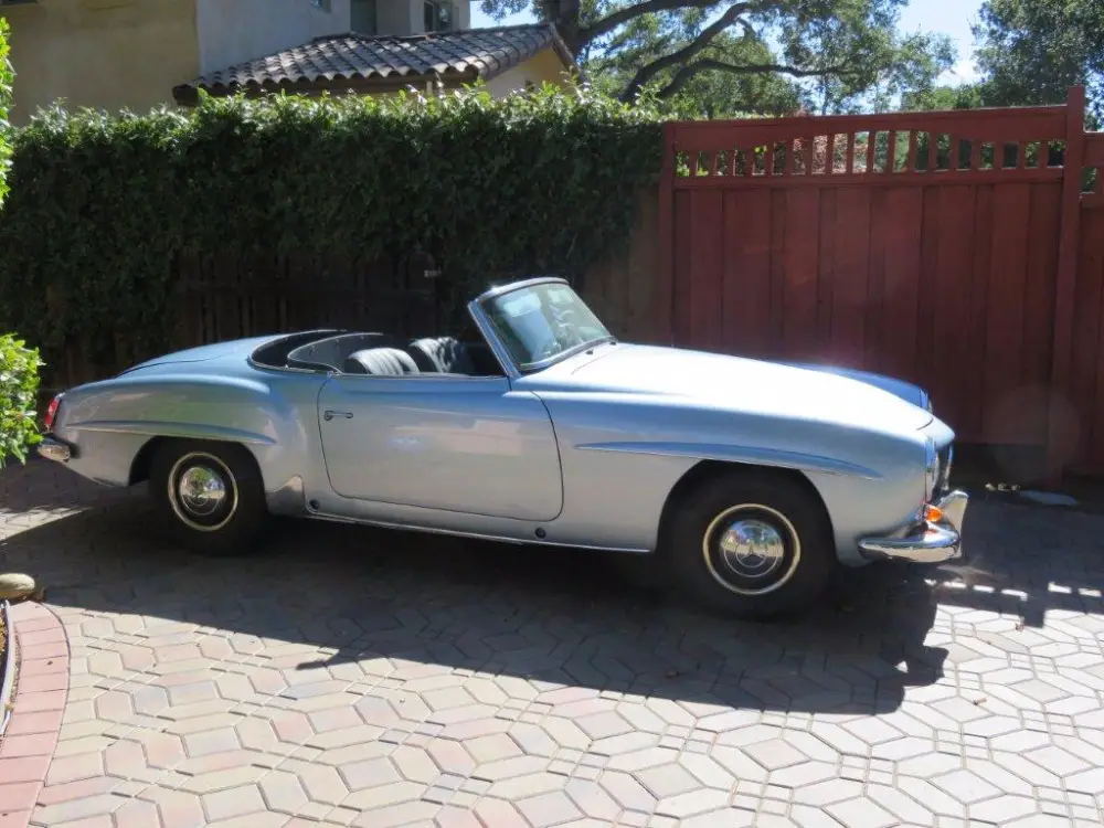 1956 mercedes-benz 190sl 0 blue