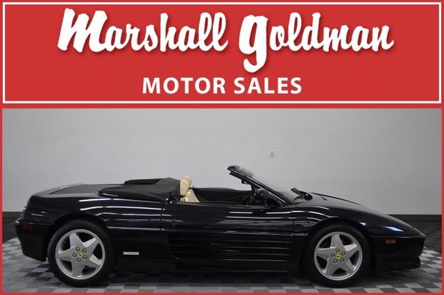 1994 ferrari 348 spider blue scuro crema leather books tools serviced 552 mile