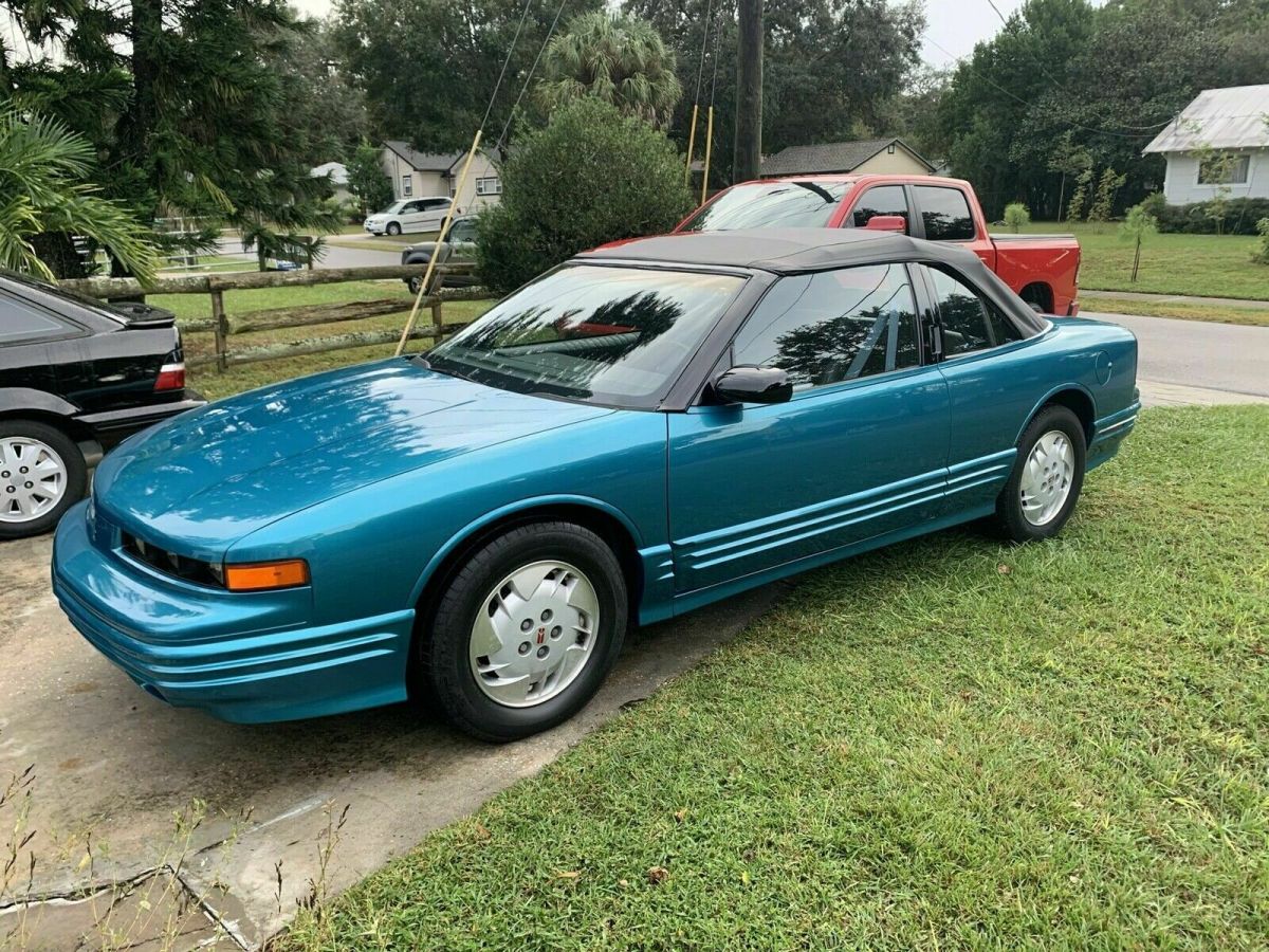 1992 oldsmobile cutlass supreme convertible blue fwd automatic