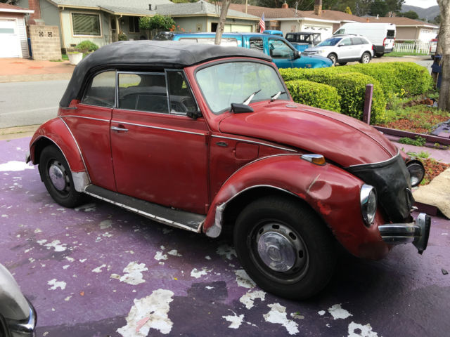 1968 volkswagen bug convertible,project,needs work,runs and drives
