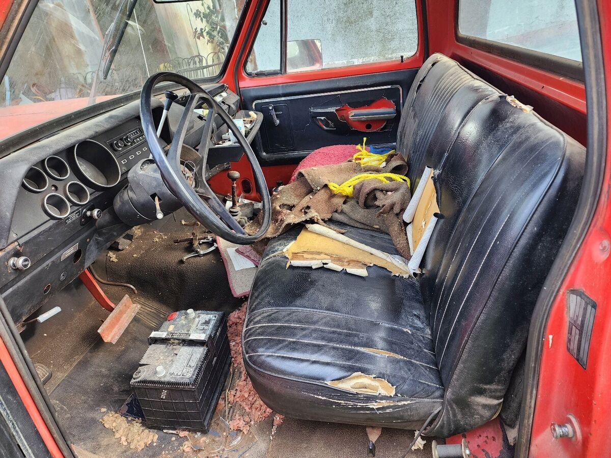 1974 dodge d/w series pickup orange 4wd automatic power wagon adventurer