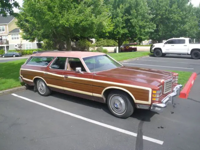 1975 ford ltd country squire station wagon, high option