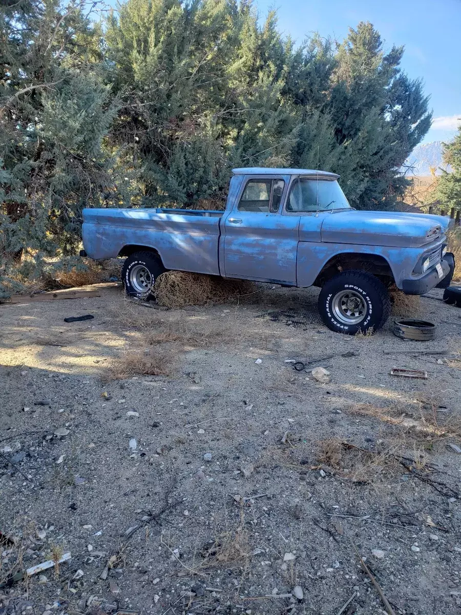 1961 chevrolet half ton blue 4wd automatic